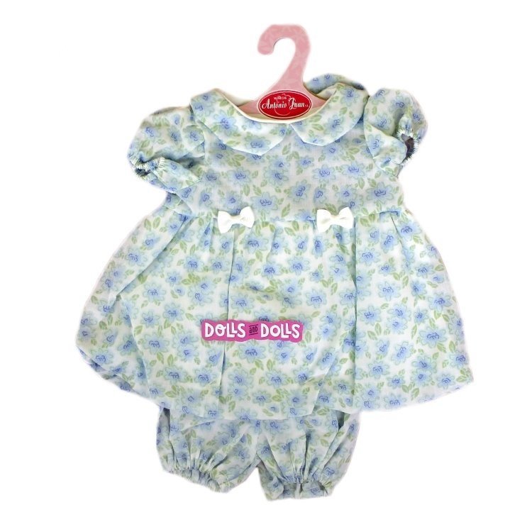 Outfit for Antonio Juan doll 40-42 cm - Blue flowers printed outfit
