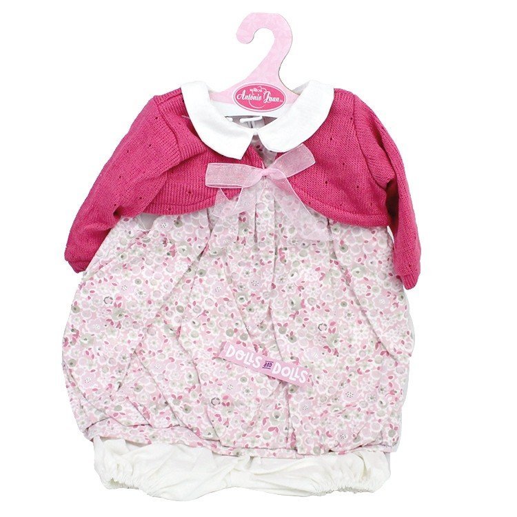 Outfit for Antonio Juan doll 55 cm - Printed outfit with raspberry jacket