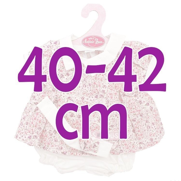 Outfit for Antonio Juan doll 40-42 cm - Cachemir printed outfit with headband