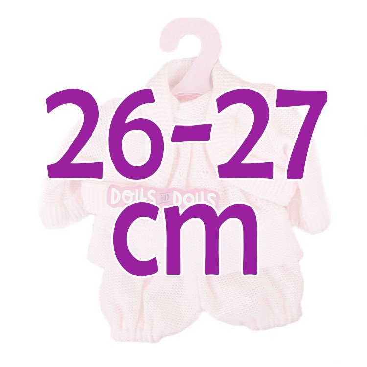 Outfit for Antonio Juan doll 26-27 cm - Pink knitted outfit