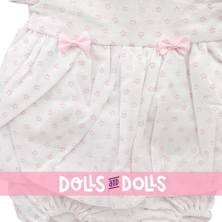 Outfit for Antonio Juan doll 40-42 cm - White printed outfit