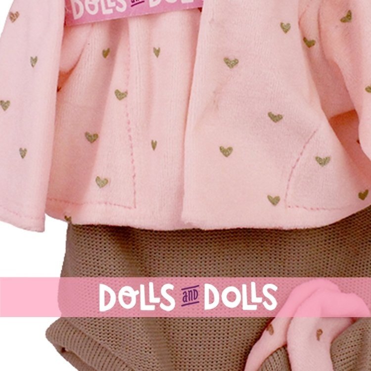 Outfit for Antonio Juan doll 40-42 cm - Brown outfit with jacket and booties