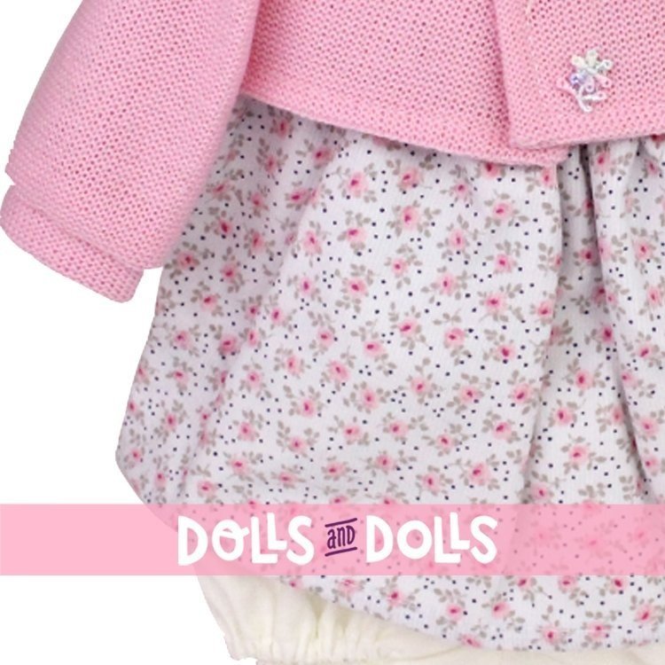 Outfit for Antonio Juan doll 40-42 cm - Flower printed outfit with jacket