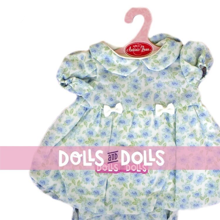 Outfit for Antonio Juan doll 40-42 cm - Blue flowers printed outfit