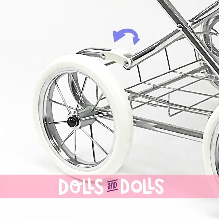 Arrue doll pram 90 cm - Princess Jr - Pink