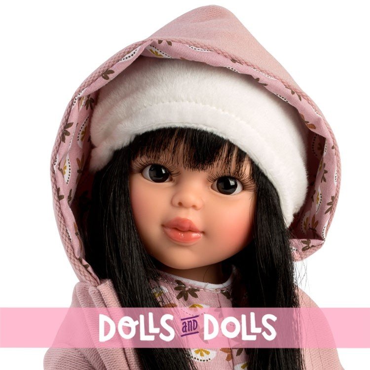 Así doll 40 cm - Sabrina with printed jumpsuit and hooded jacket