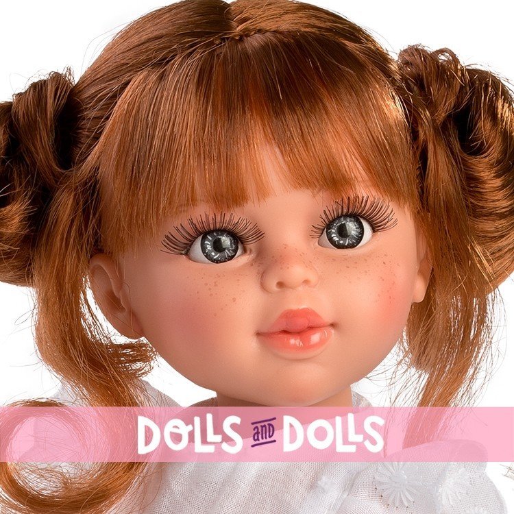Así doll 40 cm - Sabrina redhead with white dress