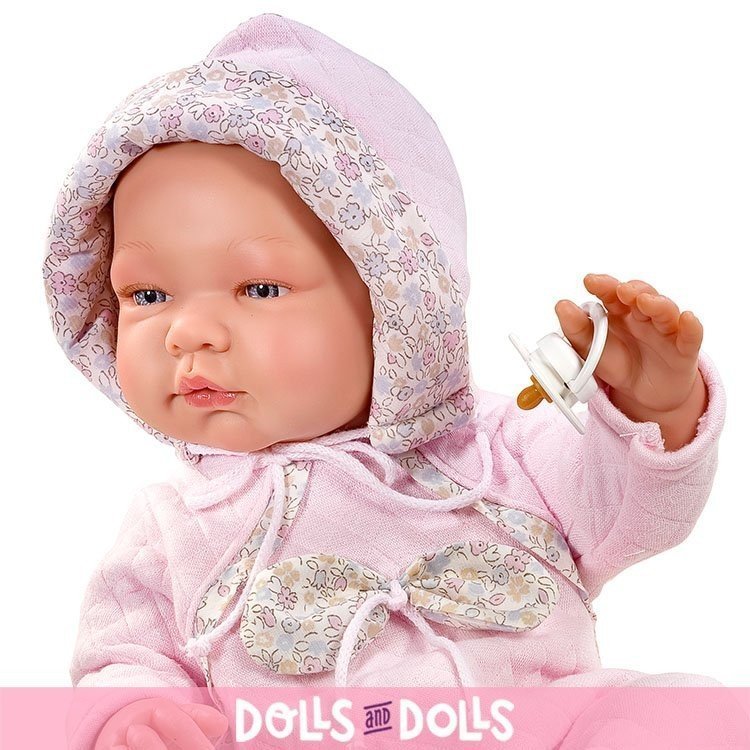 Así doll 43 cm - María with pink snowsuit
