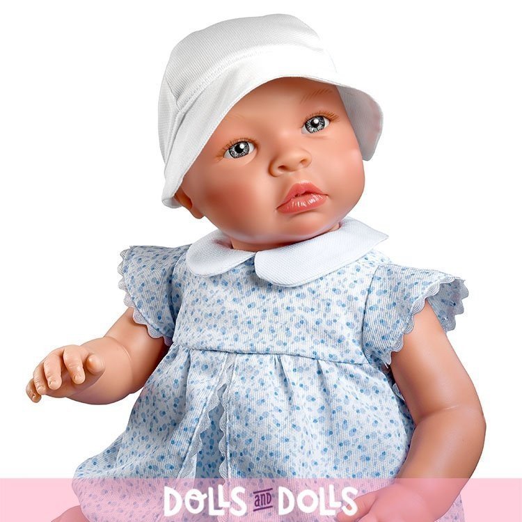 Así doll 46 cm - Leo with blue flowers rompers