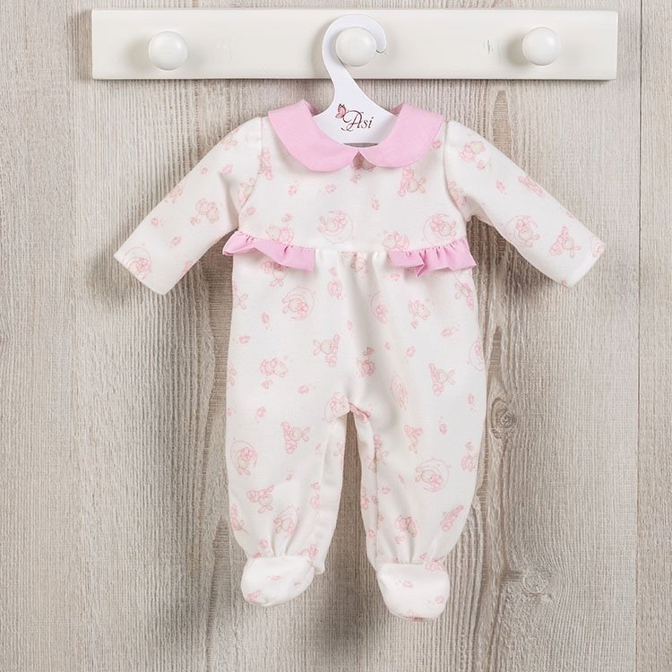As doll Outfit 43 cm Bears and moons printed pyjamas for Mar a