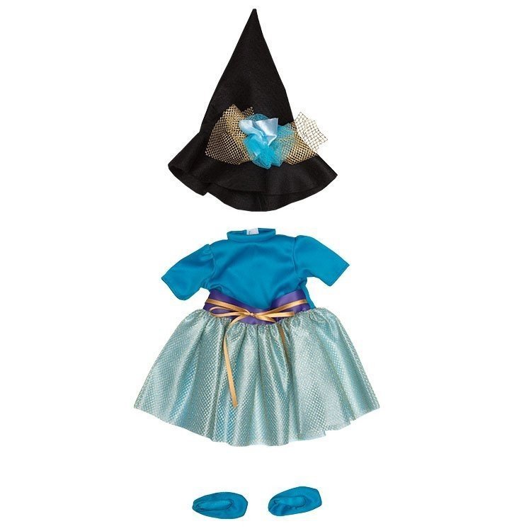 Outfit for Así doll 57 cm - Blue witch dress for Pepa