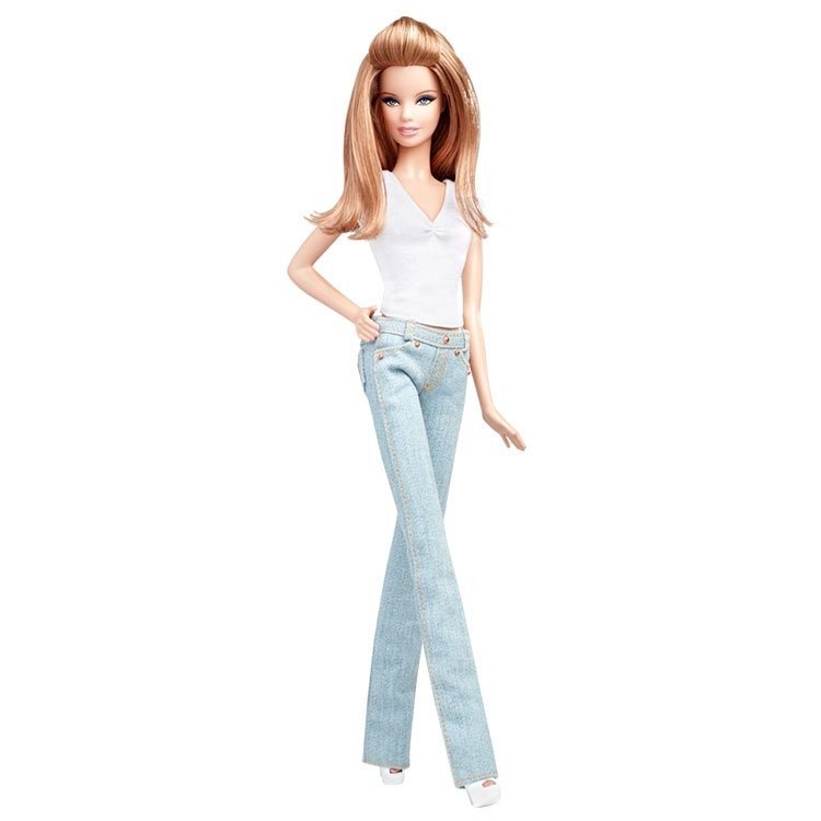 barbie doll in jeans