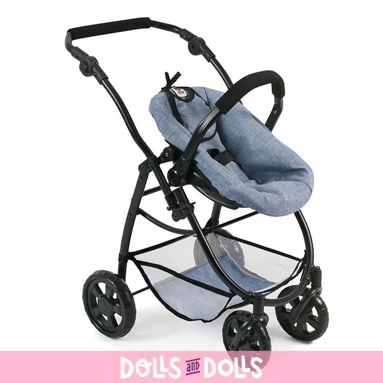 Emotion 3 in 1 doll pram 77 cm - Chair, carrycot and car seat 