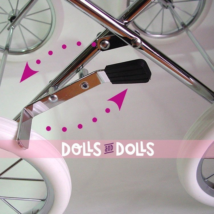 Doll's pram Bebelux 78 cm - Estocolmo with bag