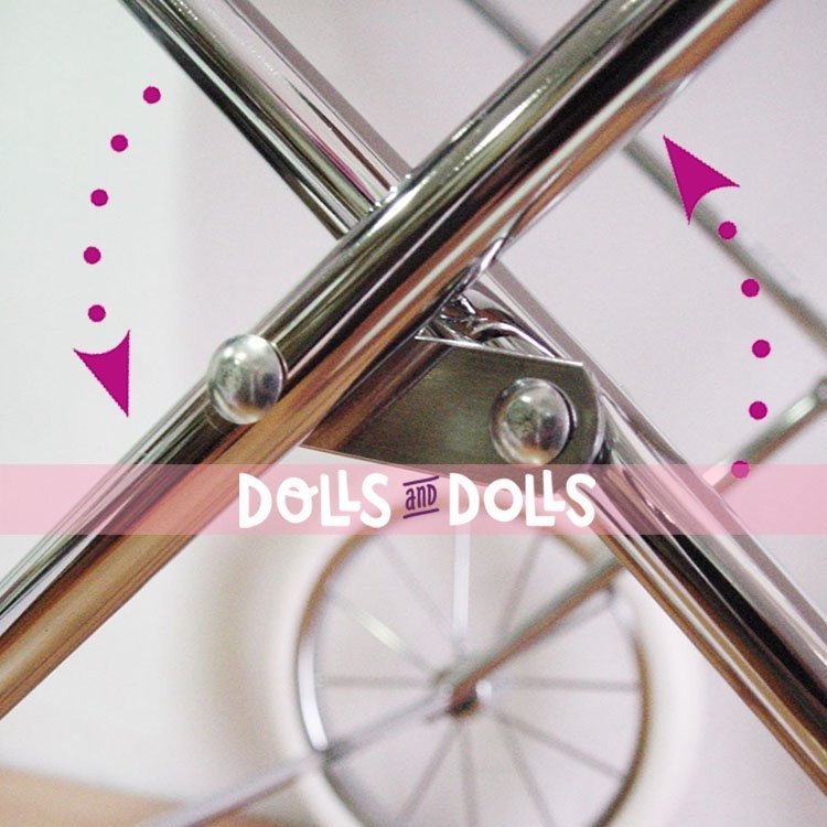 Doll's pram Bebelux 78 cm - Estocolmo with bag