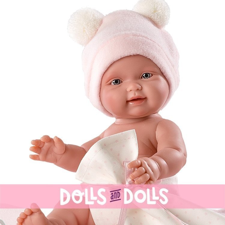 Llorens doll 26 cm - Bebita with pink changing mat