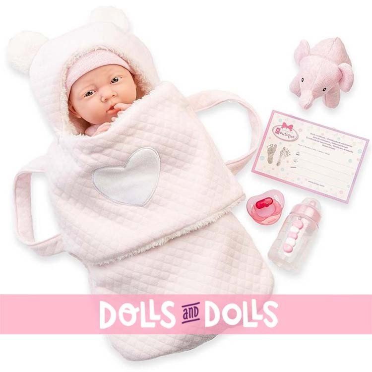 Berenguer Boutique doll 39 cm - 18791 The newborn with carrycot and accessories