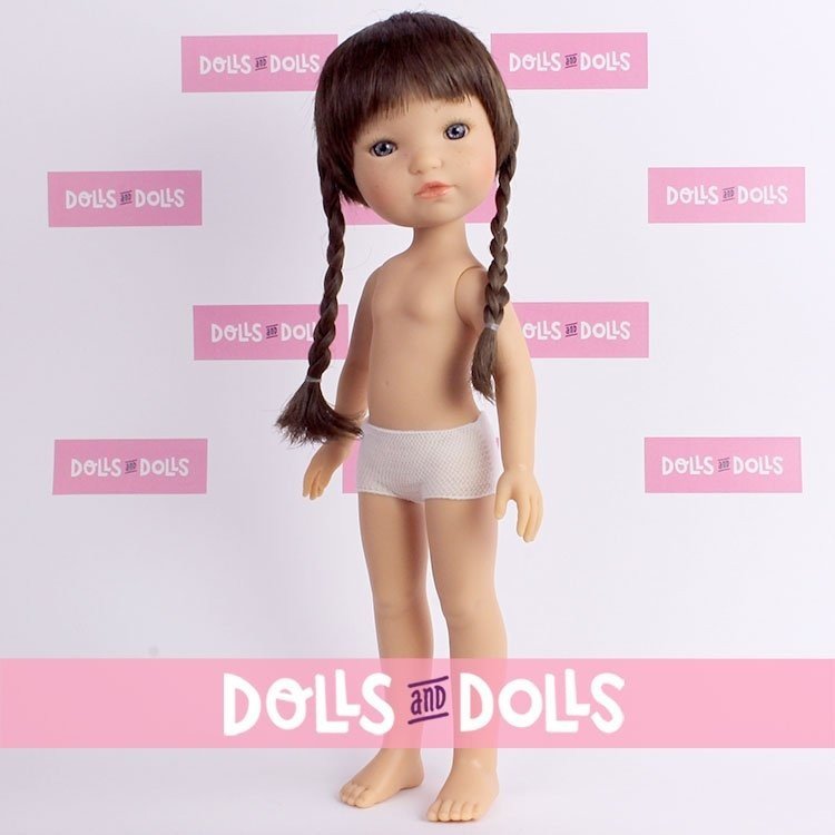 Berjuan doll 35 cm - Boutique dolls - Fashion Girl with braids without clothes