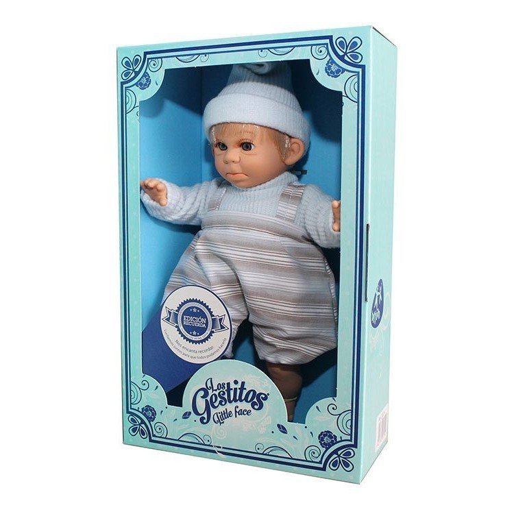 Berjuan doll 30 cm - Gestitos Little face doll - Boy cap