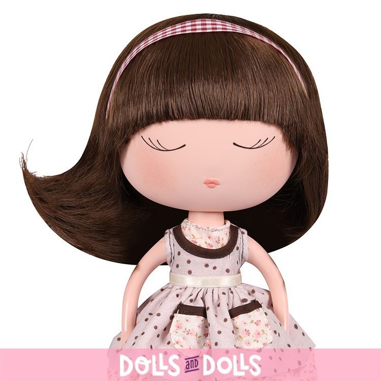 Berjuán doll 32 cm - Anekke - Patch Work with polka dots outfit