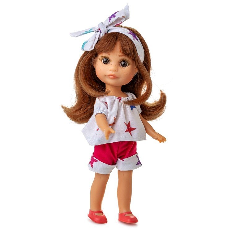 Berjuan doll 22 cm - Boutique dolls - Luci with stars printed dress