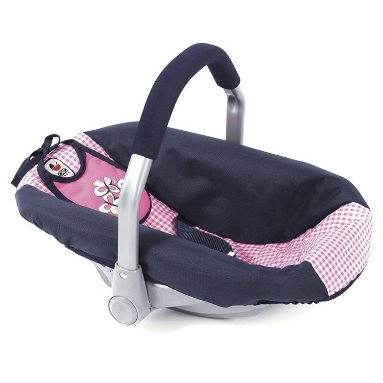 Car Seat for dolls of 46 cm - Bayer Chic 2000 - Pink and Navy