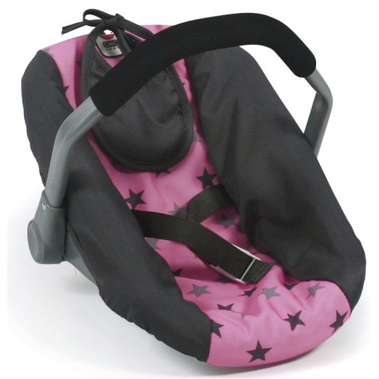 Car Seat for dolls of 46 cm - Bayer Chic 2000 - Grey stars
