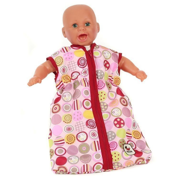 Saco de dormir Chic Rojo estampado círculos