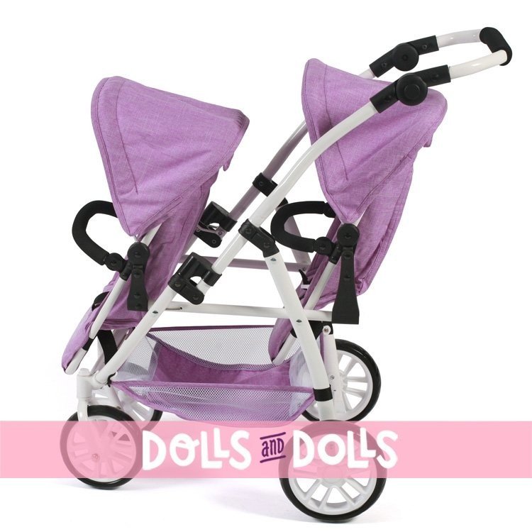 Vario twin Pushchair 79 cm for dolls - Bayer Chic 2000 - Lilac
