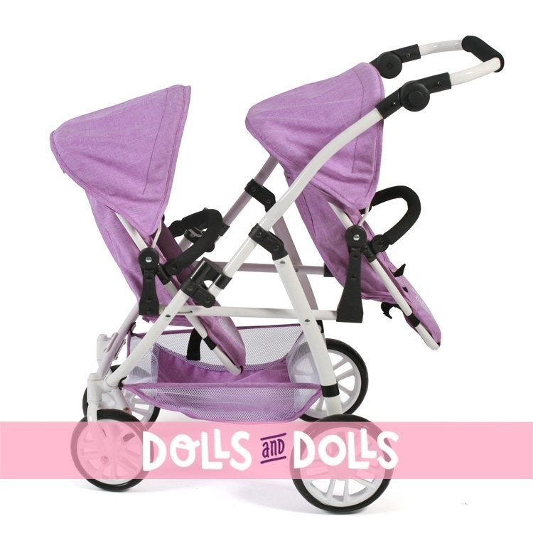 Vario twin Pushchair 79 cm for dolls - Bayer Chic 2000 - Lilac
