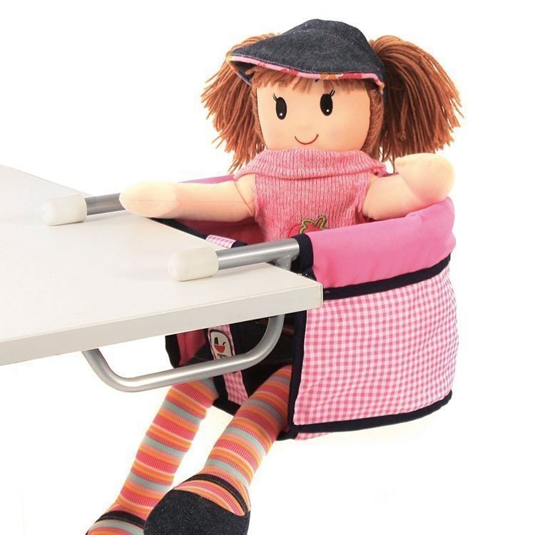Lifted chair for table for dolls to 60 cm - Bayer Chic 2000 - Pink and Navy