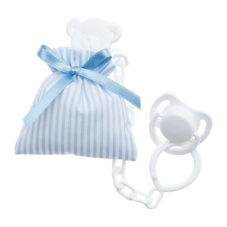 Complements for Así doll - Light blue pacifier bag with pacifier