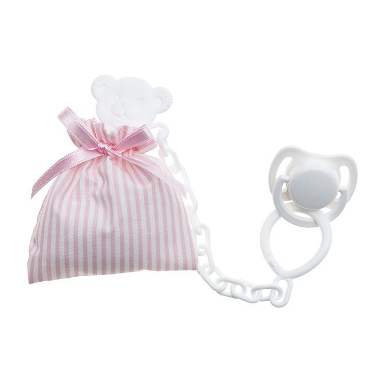 Complements for Así doll - Pink pacifier bag with pacifier