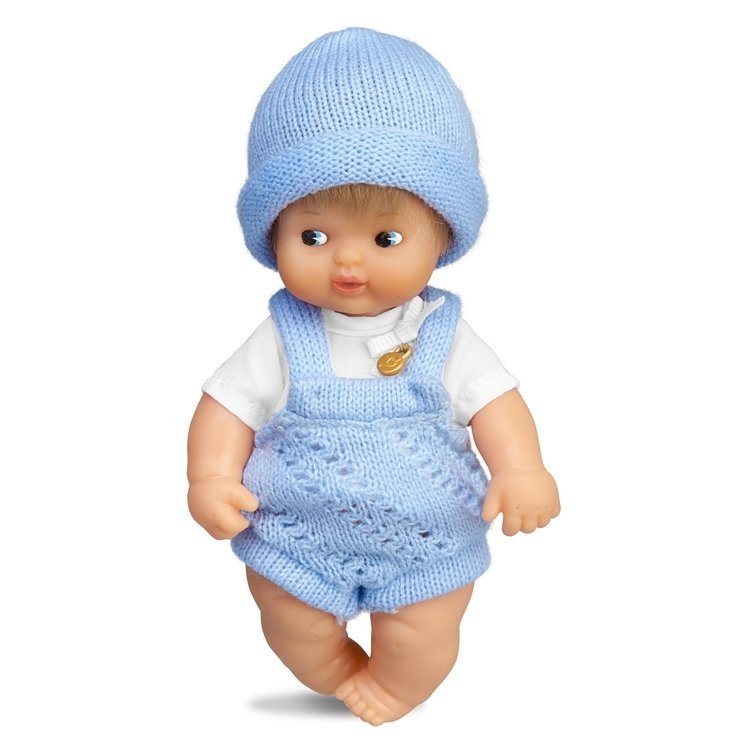Barriguitas classic doll 15 cm - Blonde baby boy with romper
