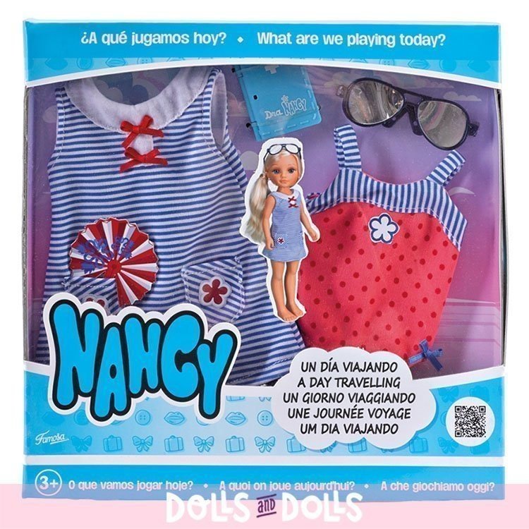 Outfit for Nancy doll - A day travelling - Dress and swimsuit