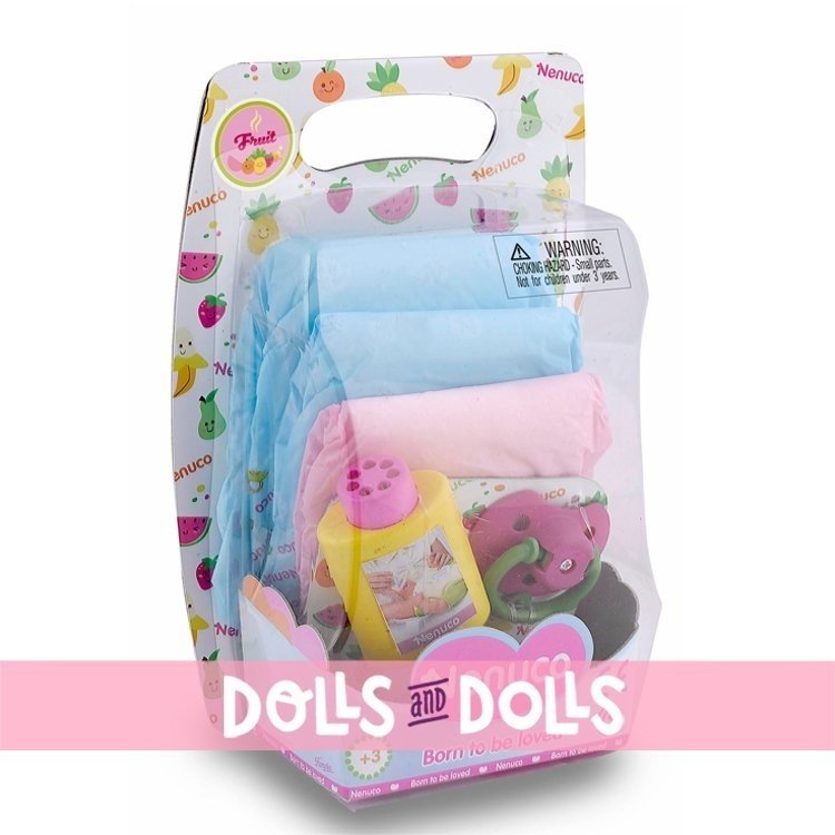 Complements for Nenuco doll 42 cm - Colored diapers