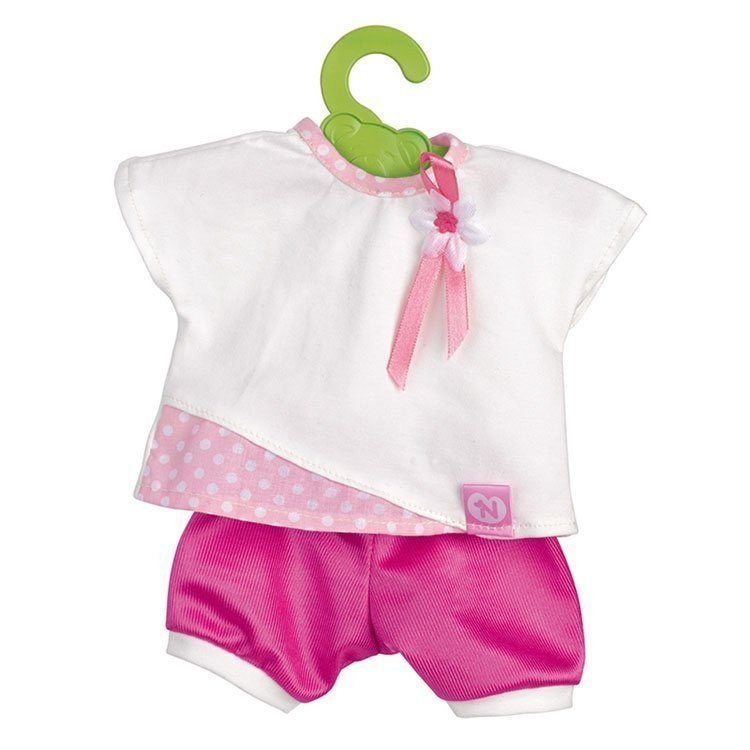 Nenuco doll Outfit 35 cm - White t-shirt and fuchsia trousers - Dolls And - Doll
