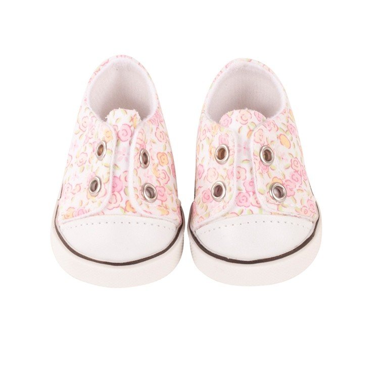 Gotz White Dolls Shoes with Butterflies and Flowers 42-50cm 