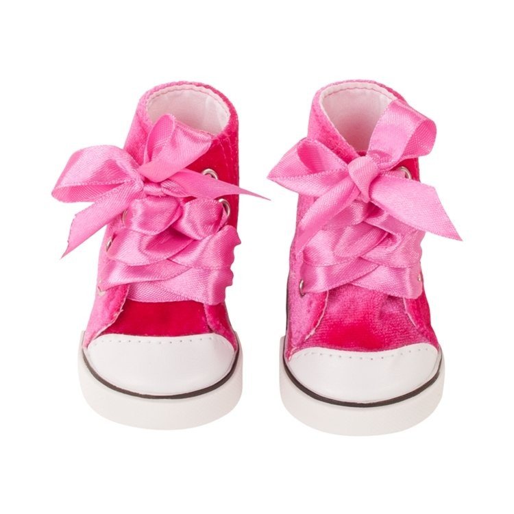 Complements for Götz doll 42-50 cm - Pink Velvet Sneakers