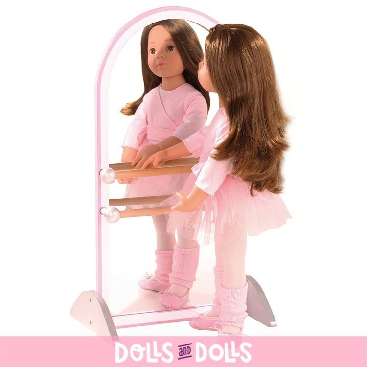 Complements for Götz doll 45-50 cm - Mirror with barre of ballet