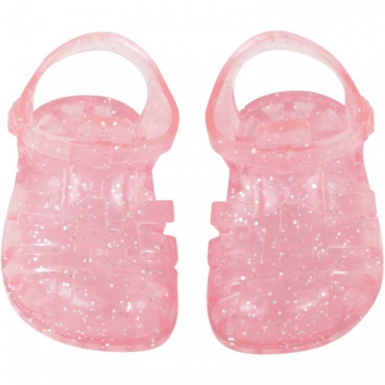 Complements for Götz doll 42-50 cm - Zapatos rosa purpurina
