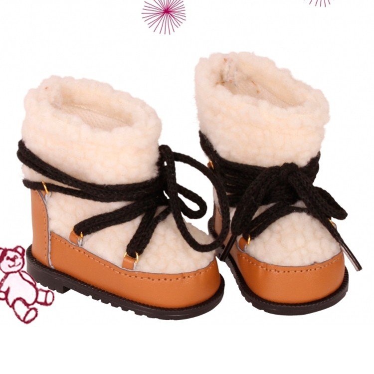 Complements for Götz doll 42-50 cm - Fur boots