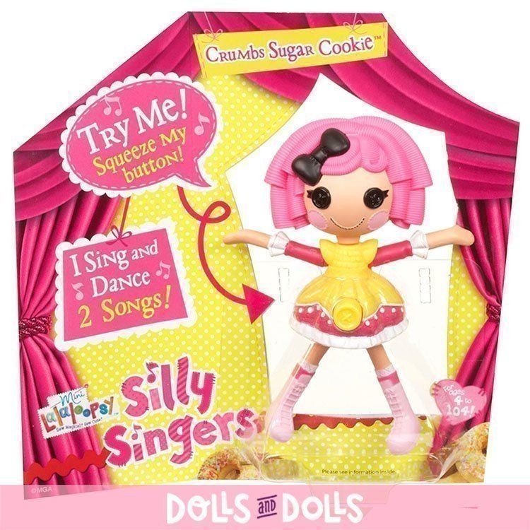 Lalaloopsy doll 12 cm - Mini Lalaloopsy Silly Singers - Crumbs Sugar Cookie
