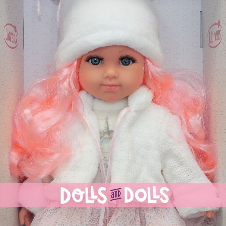 Llorens doll 35 cm - Elena with unicorn dress and jacket