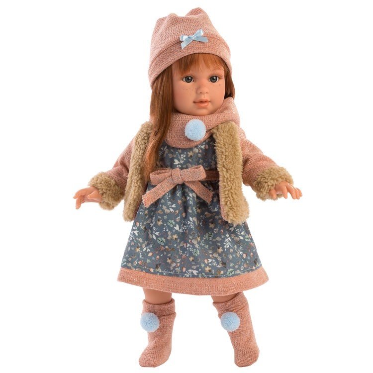 Llorens doll 40 cm - Martina with flower outfit