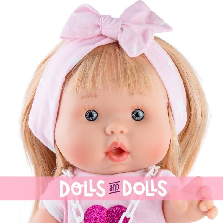 Marina & Pau doll 26 cm - Nenotes Party Edition - Pink