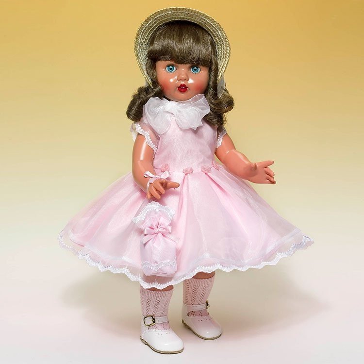 Mariquita Pérez doll 50 cm - Organdy White / Pink