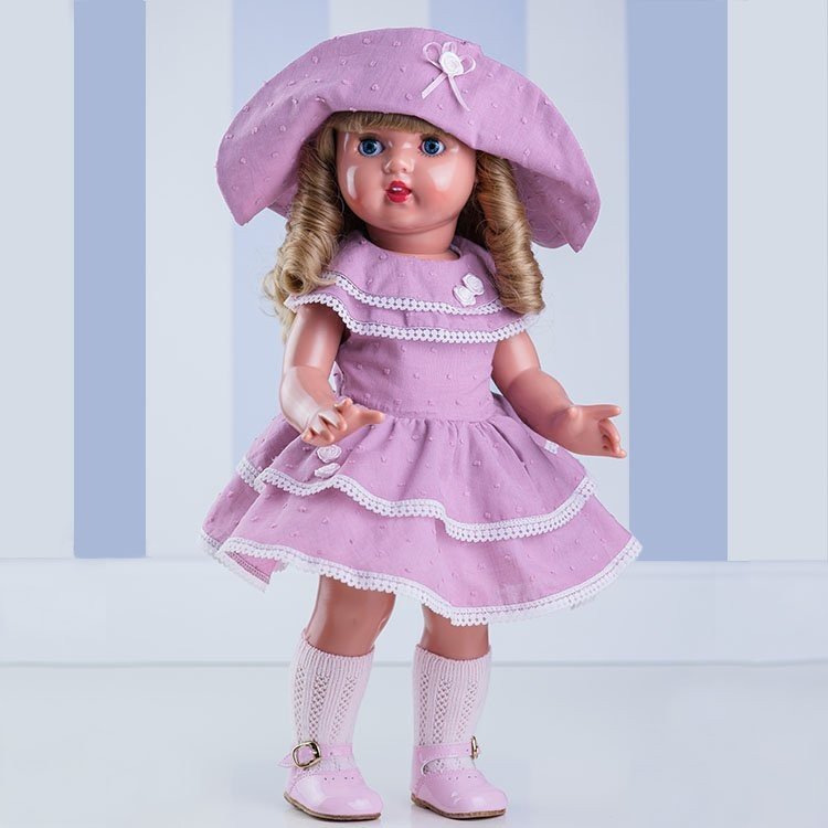 Mariquita Pérez doll 50 cm - Blonde with lilac dress