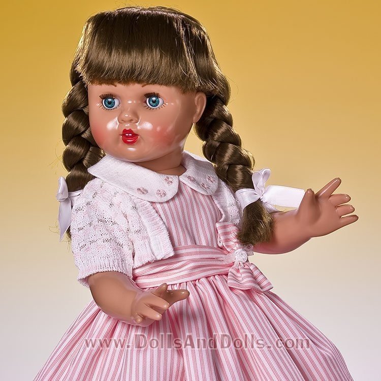Mariquita Pérez doll 50 cm - Striped pink dress with jacket