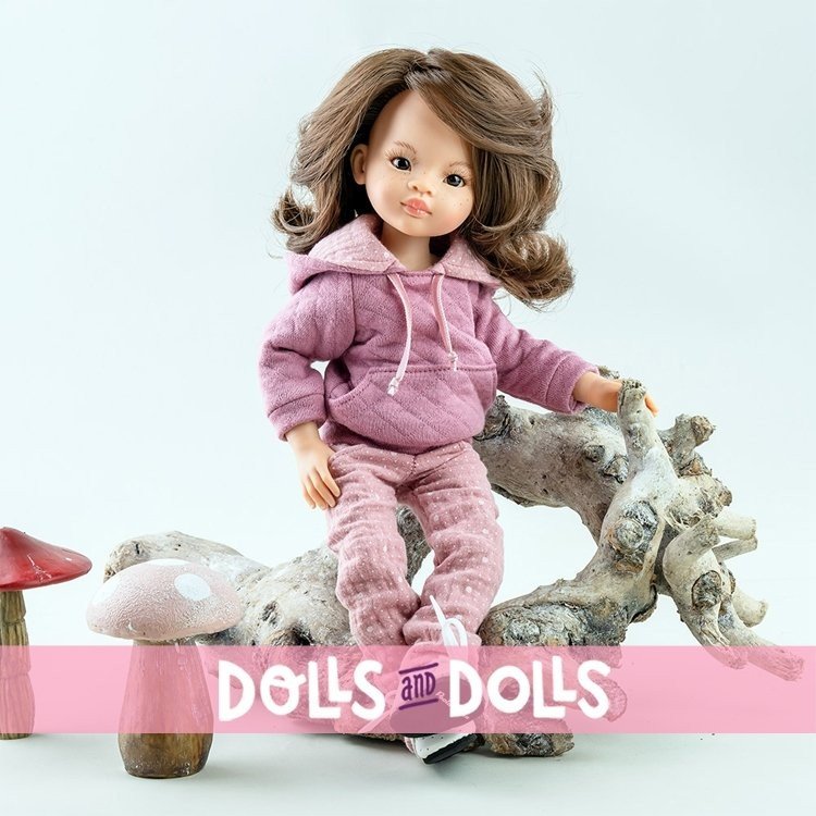 Paola Reina doll 32 cm - Las Amigas Articulated - Liu with pink outfit